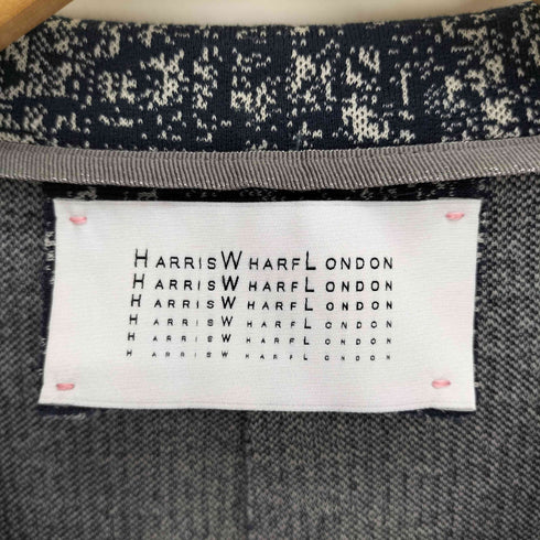 ハリスワーフロンドン HARRIS WHARF LONDON イタリア製 総柄 コットン ポリ 2B テーラード ジャケット レディース EUR:44